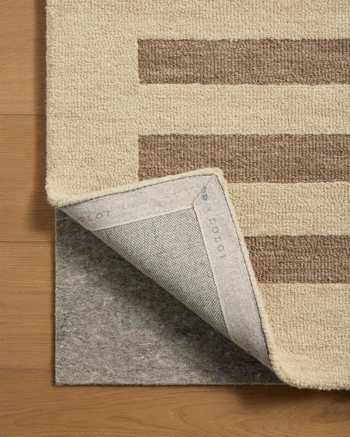 Loloi Leanne Ford Craven Oatmeal/Bark 7'-9" X 9'-9" Area Rug | CVN-05 Approx. 8X10 Beige Living Room Dining Room Bedroom, Classic, Organic, Hand-Tufted, Area Rug