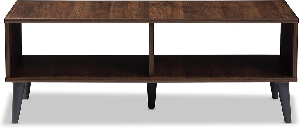 Piotr Coffee Table, Walnut Brown/Dark Gray