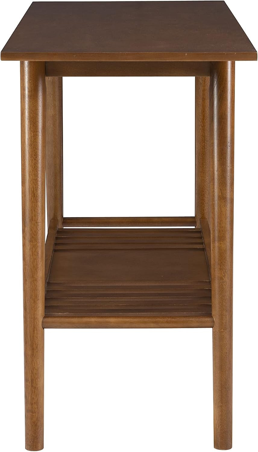 Melissa Mid-Century Modern Walnut Console Table