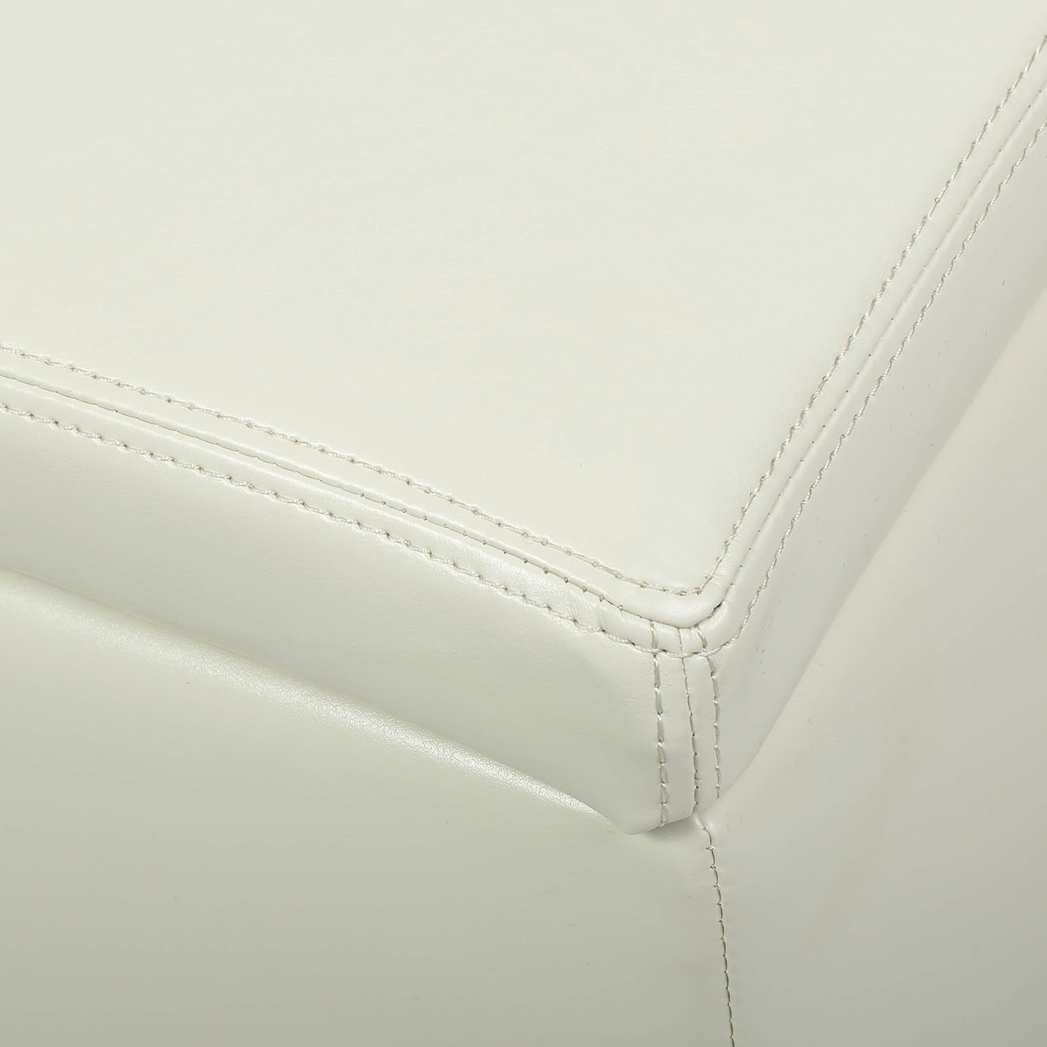 Christopher Knight Home Glouster PU Storage Ottoman, Ivory