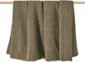 Hiend Accents Teddy Throw Blanket, 50X60 Inch, Dark Oak, Boucle Throw Blanket, Soft Cozy Classic Chic Casual Heavy Blanket, Modern Rustic Plush Comfy Warm Blanket for Bed, Sofa | Plush Woven Boucle, Soft Cozy Heavy Warm Blanket for Couch, Sofa, Bed, Moder