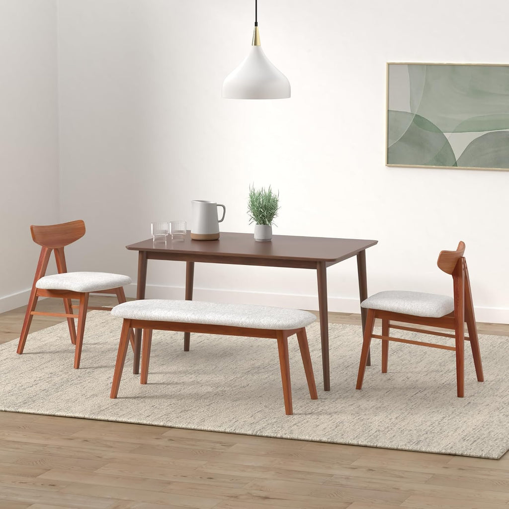 Espresso solid wood dining table