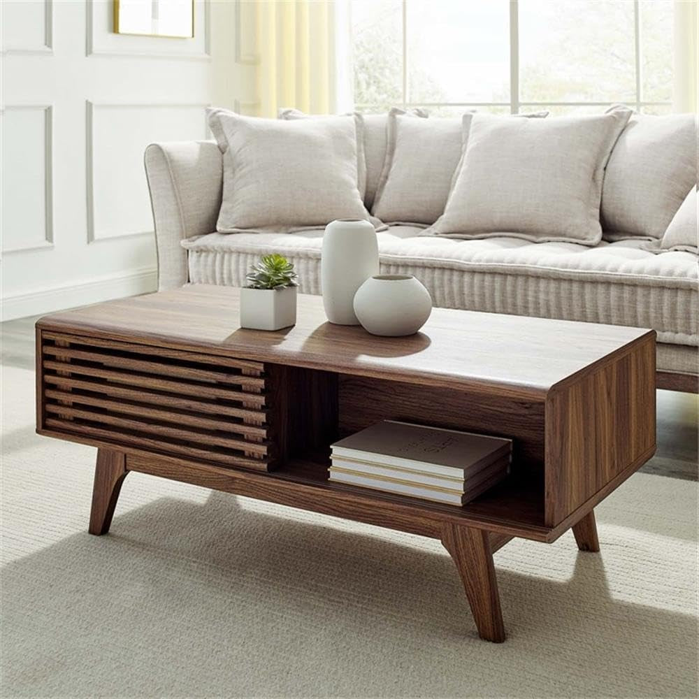 EEI-4724-WAL Render Coffee Table, Walnut