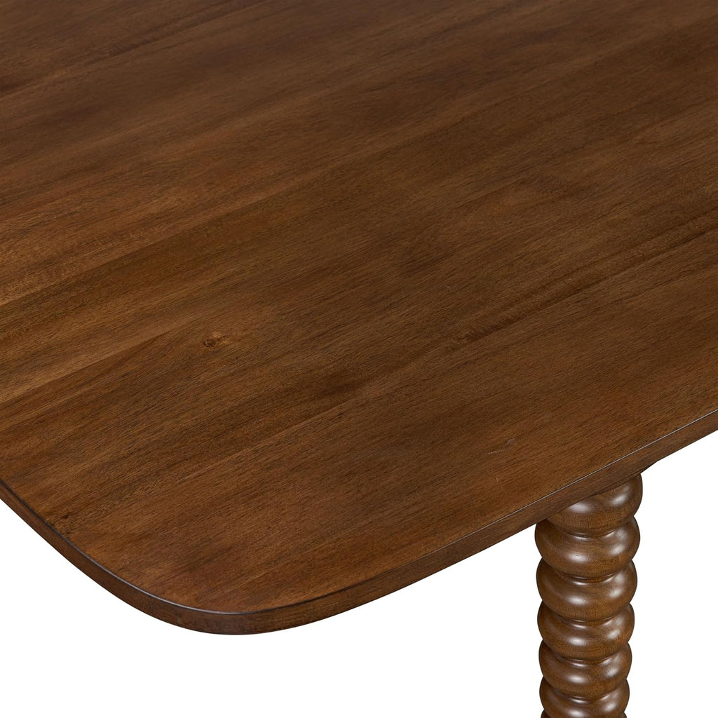 POLY & BARK Torno Extendable Dining Table Walnut 90–112 Inches with Walnut Finish, Expansive Surface, and Thoughtful Engineering for Family and Entertaining