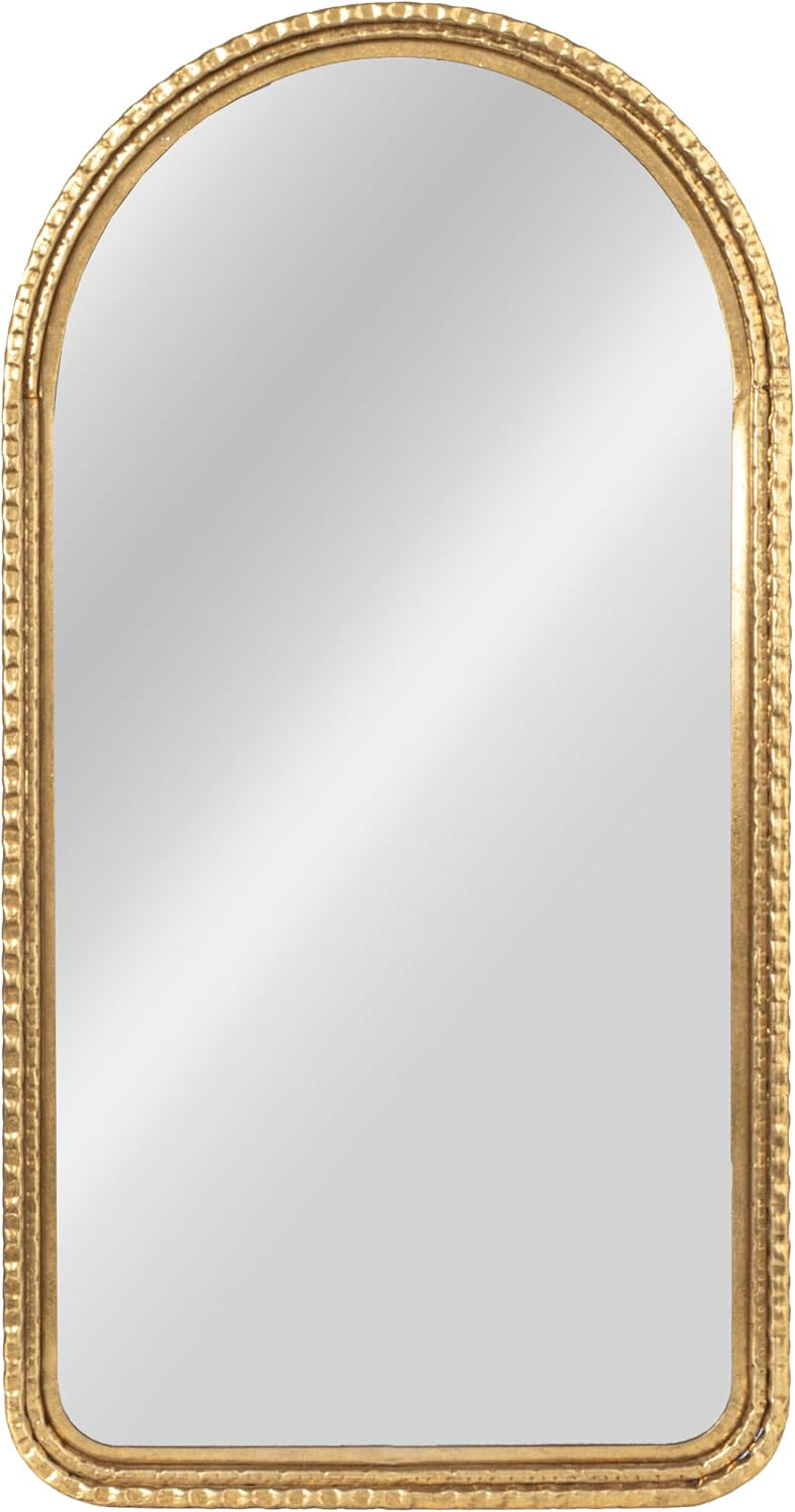 Creative Co-Op Decorative Arched Metal Wall Mirror, Gold