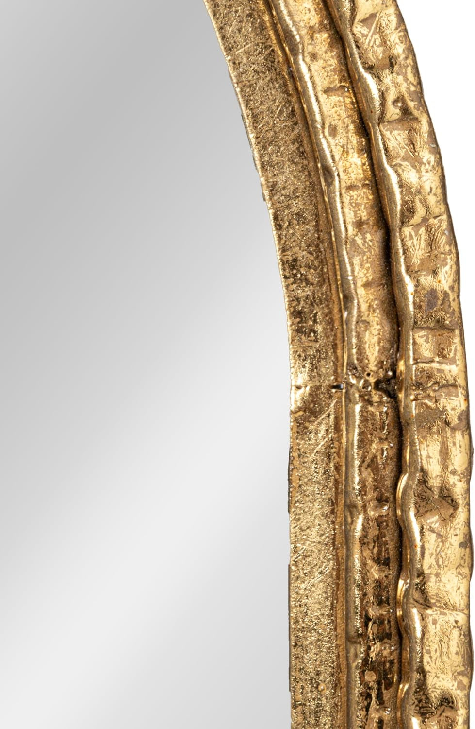 Creative Co-Op Decorative Arched Metal Wall Mirror, Gold