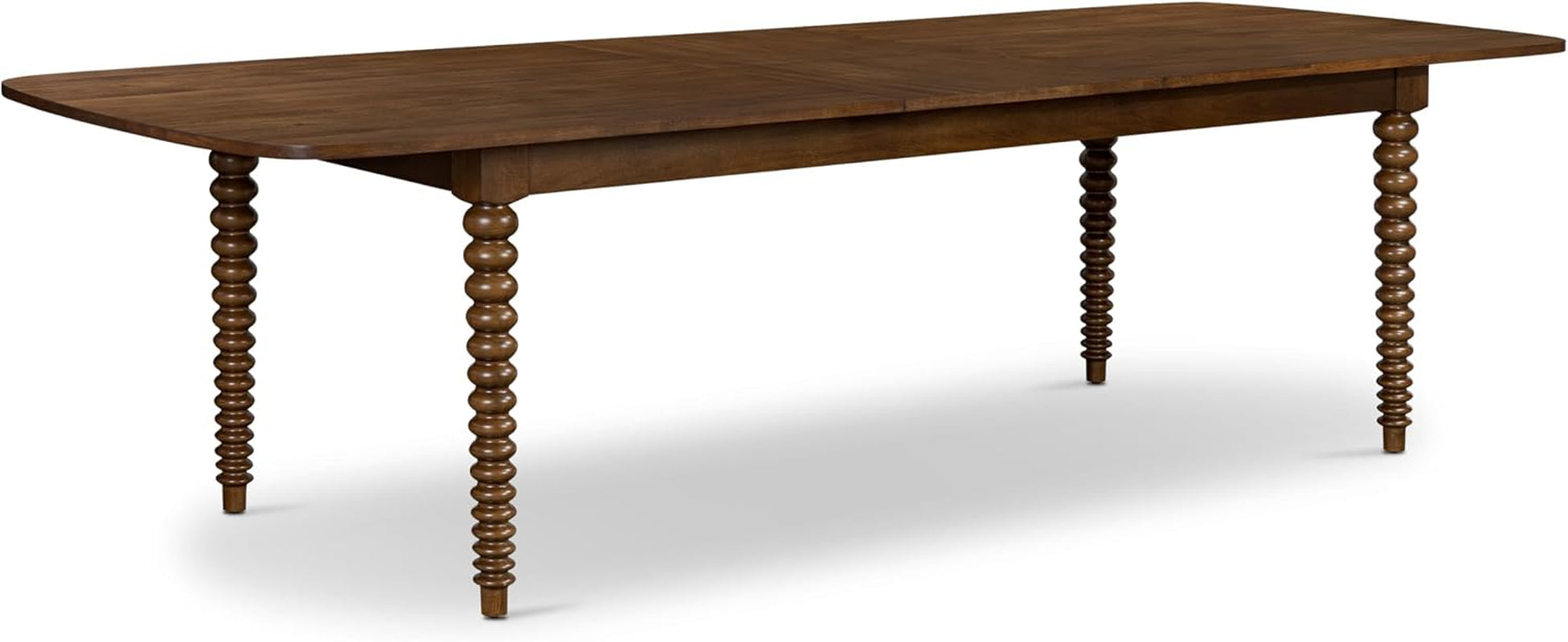 POLY & BARK Torno Extendable Dining Table Walnut 90–112 Inches with Walnut Finish, Expansive Surface, and Thoughtful Engineering for Family and Entertaining