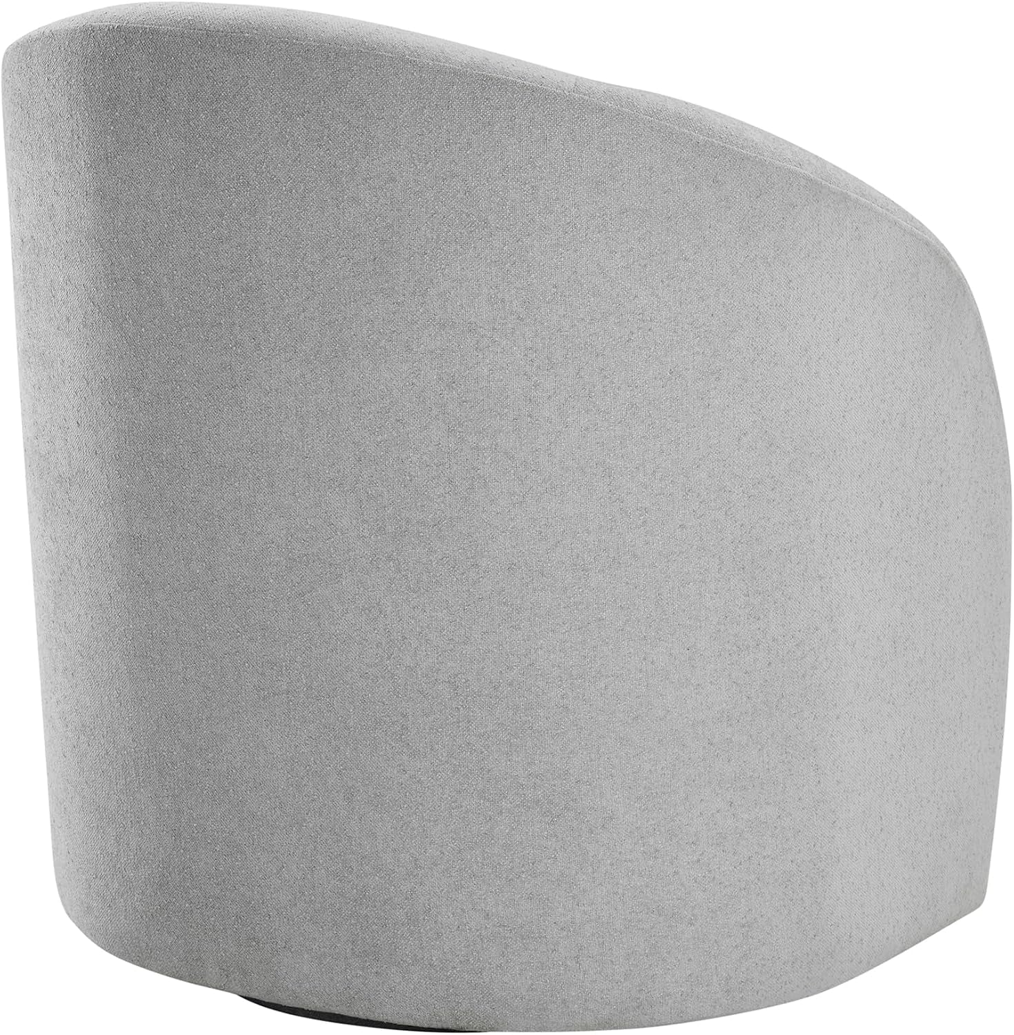 Light gray boucle swivel accent chair