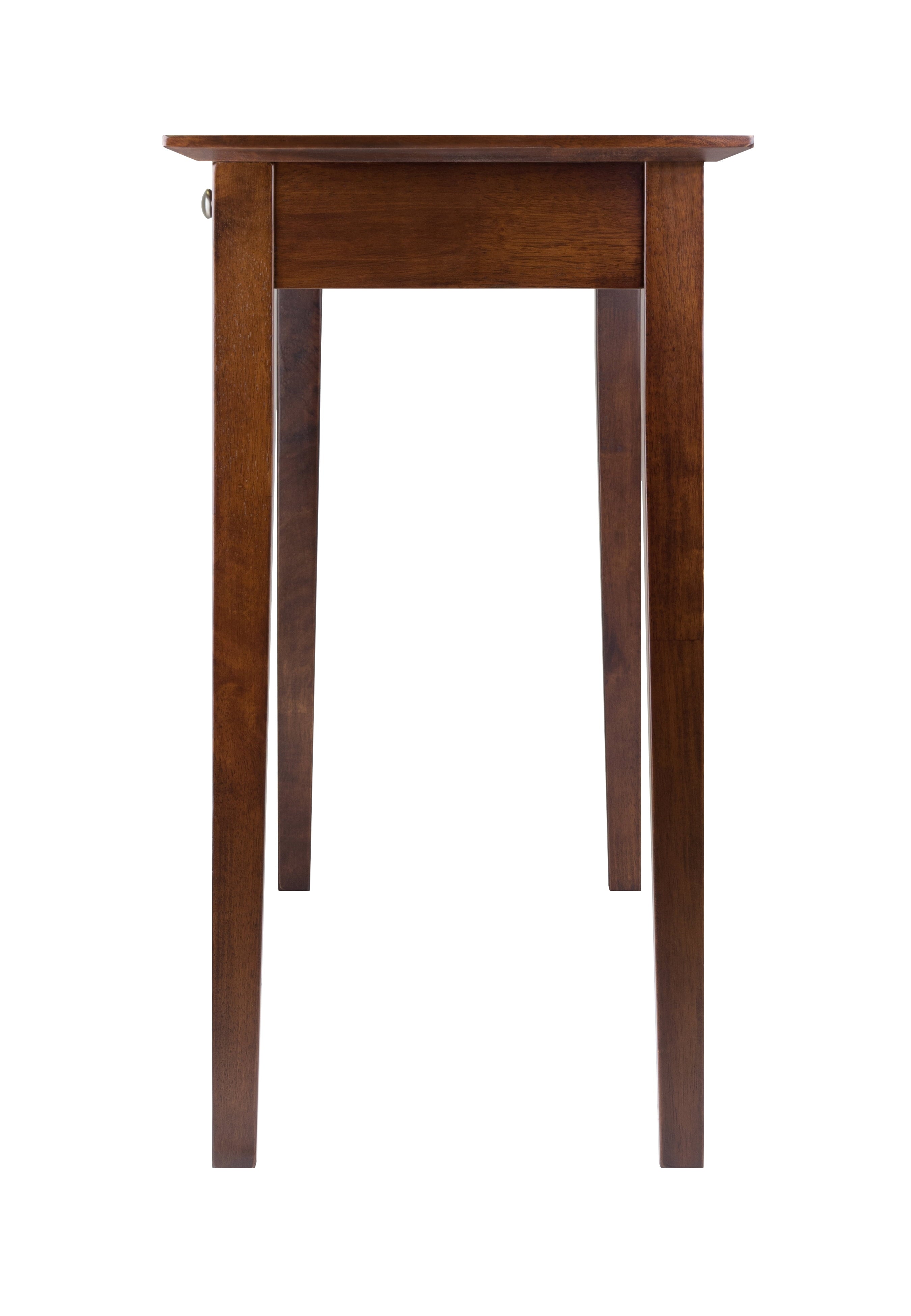 Wood Rochester Console Table with Drawer, Walnut Finish