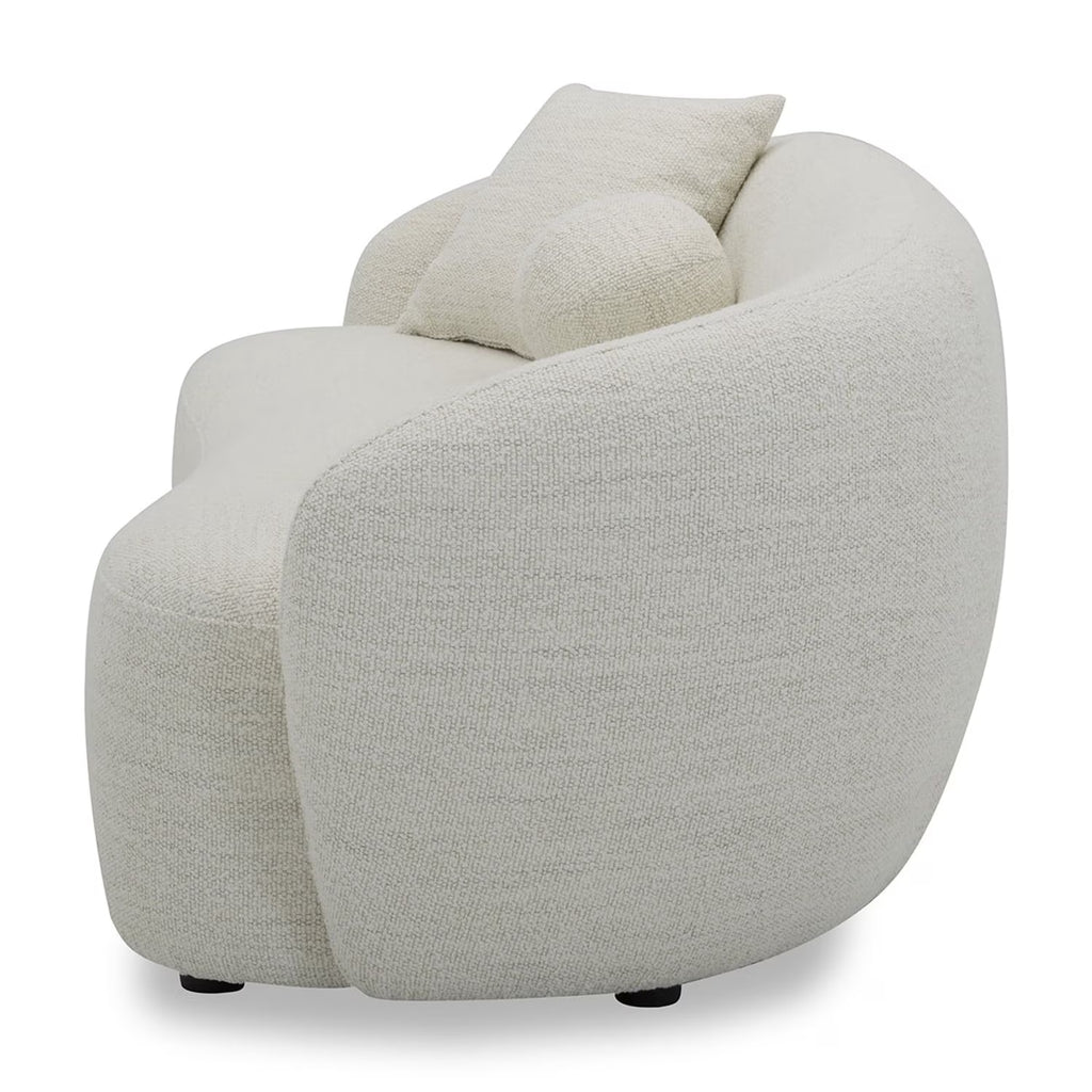 Ivory curved sofa