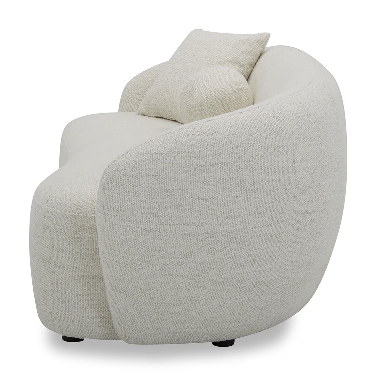 Ivory curved sofa