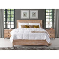 Baja Solid Wood King Platform Bed in Barnwood