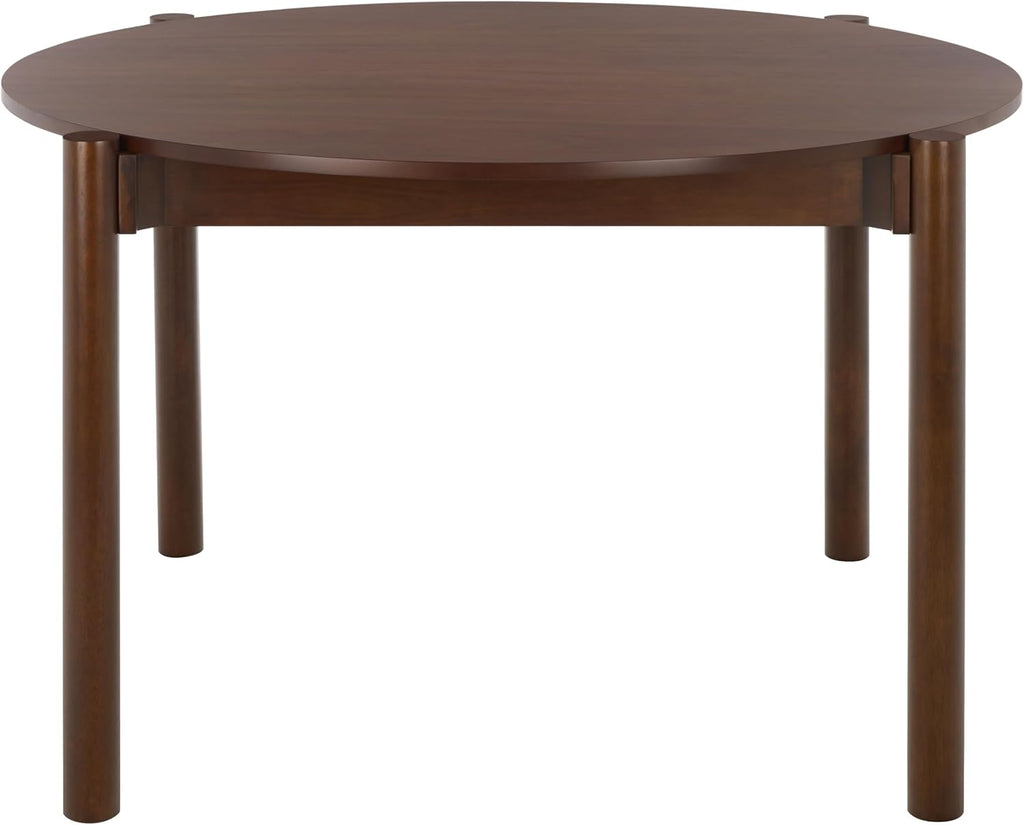 Walnut round dining table