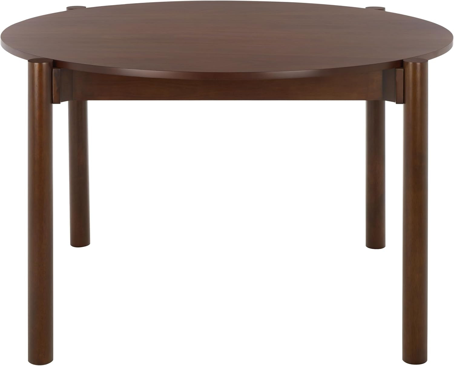 Walnut round dining table