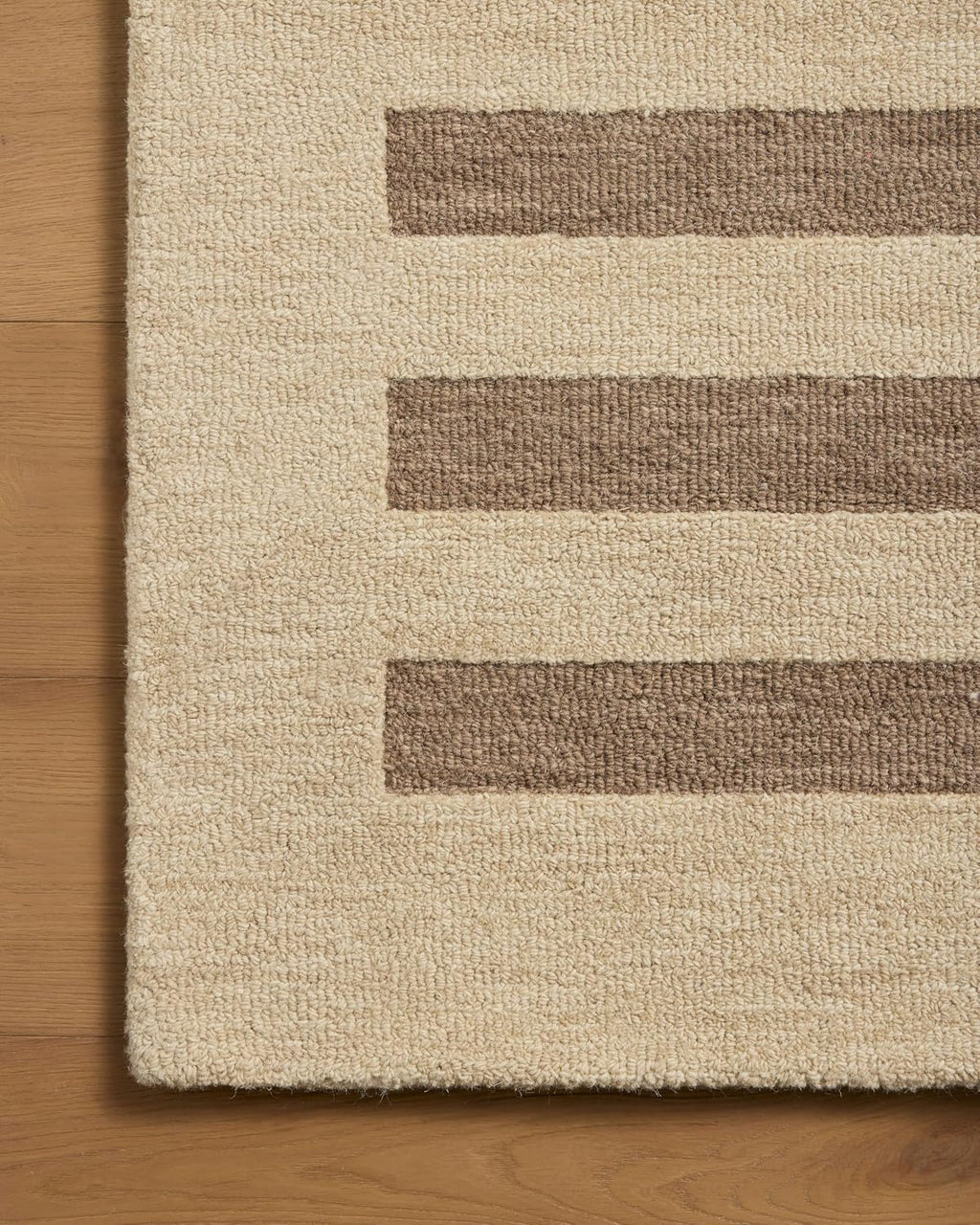 Loloi Leanne Ford Craven Oatmeal/Bark 7'-9" X 9'-9" Area Rug | CVN-05 Approx. 8X10 Beige Living Room Dining Room Bedroom, Classic, Organic, Hand-Tufted, Area Rug