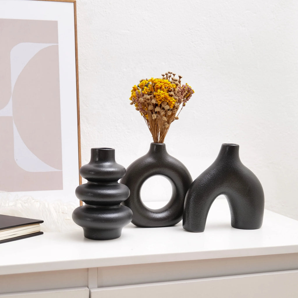 Bohemian ceramic vase set