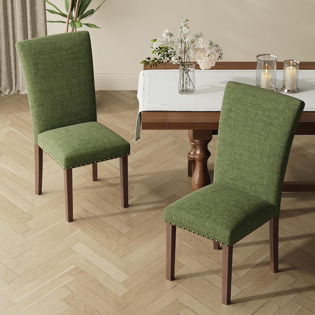 Upholstered Parsons Dining Chairs Set of 4