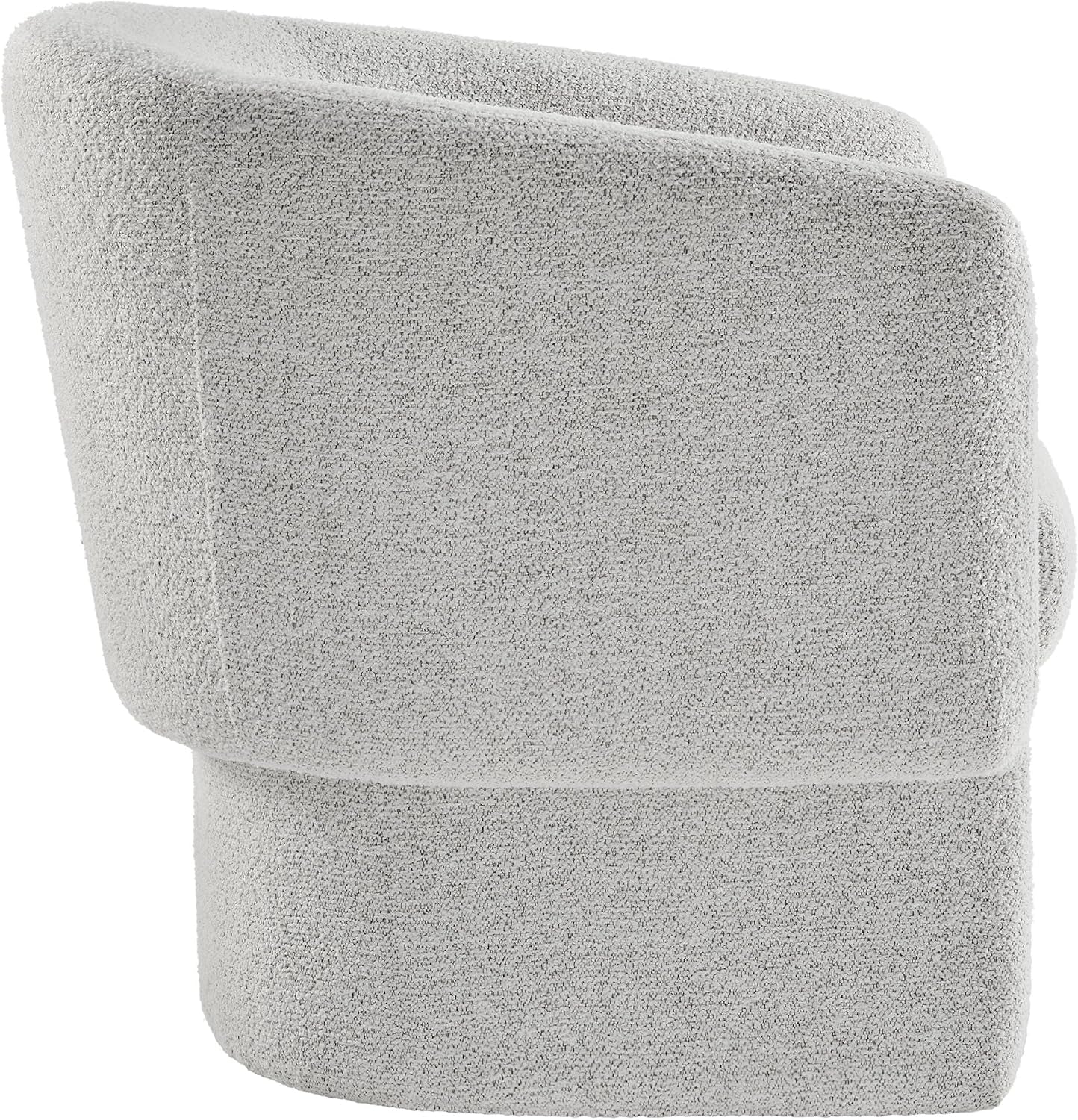 Muse Comfy Barrel Accent Chair in Newsprint