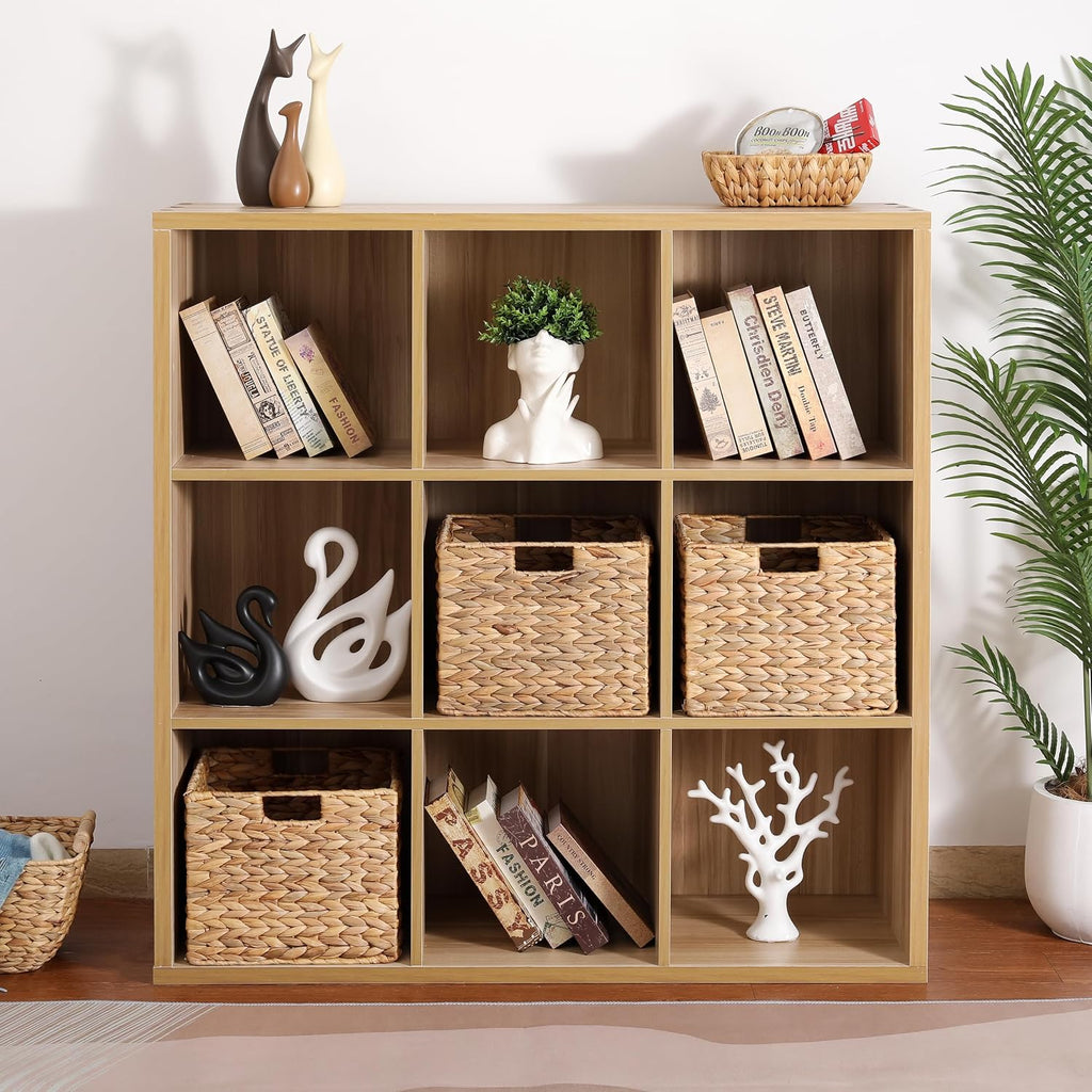 Woven water hyacinth storage baskets set of three
