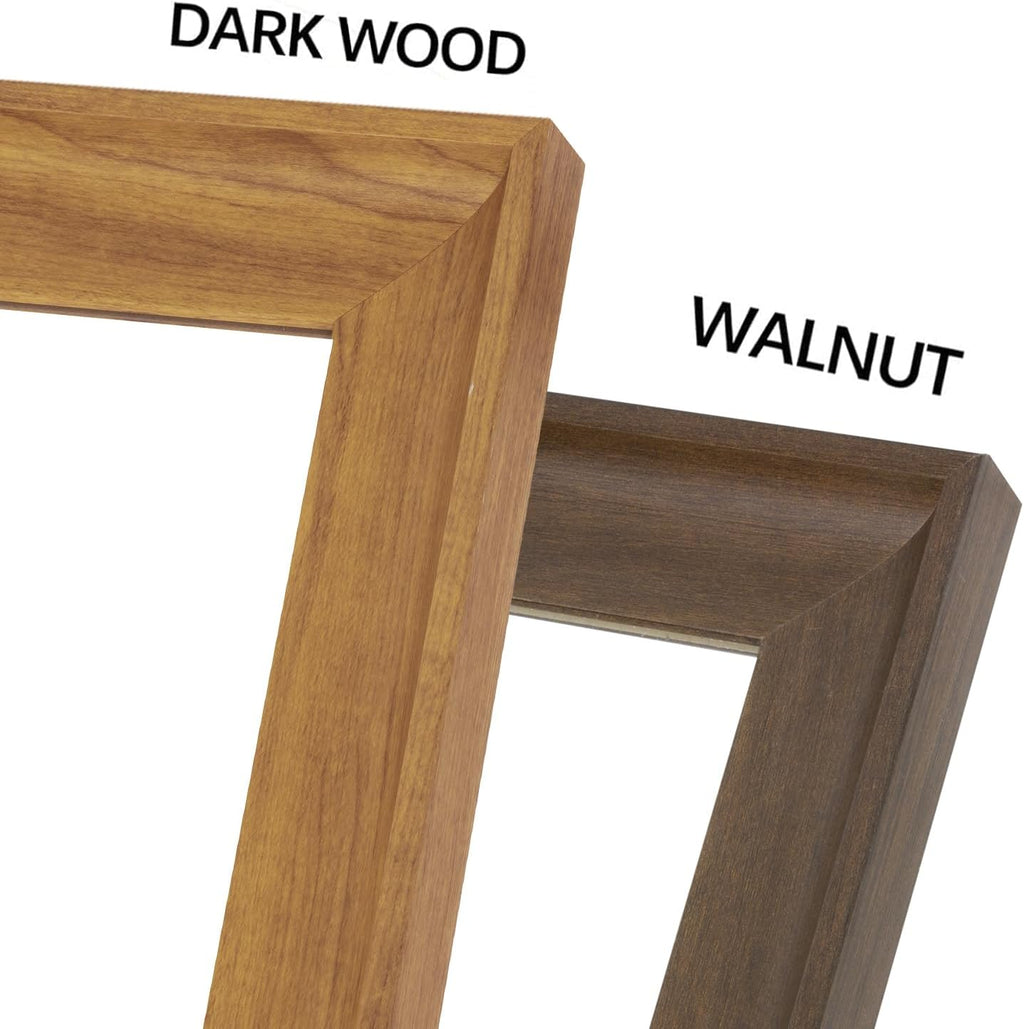 Full Length Mirror Wood Frame, 65X22In Floor Mirror Wall Full Body Mirror with Standing, Leaning Hanging for Bedroom,Living Room, Large Wooden Frame, Walnut
