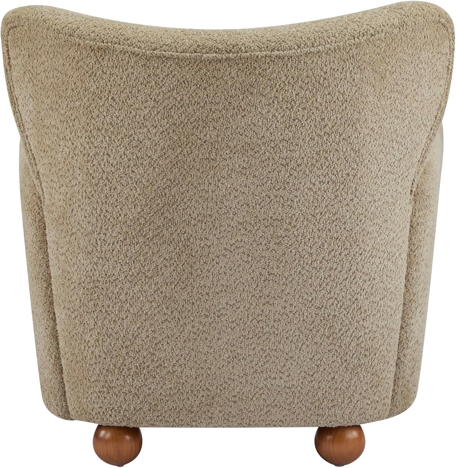 Light brown wingback accent chair