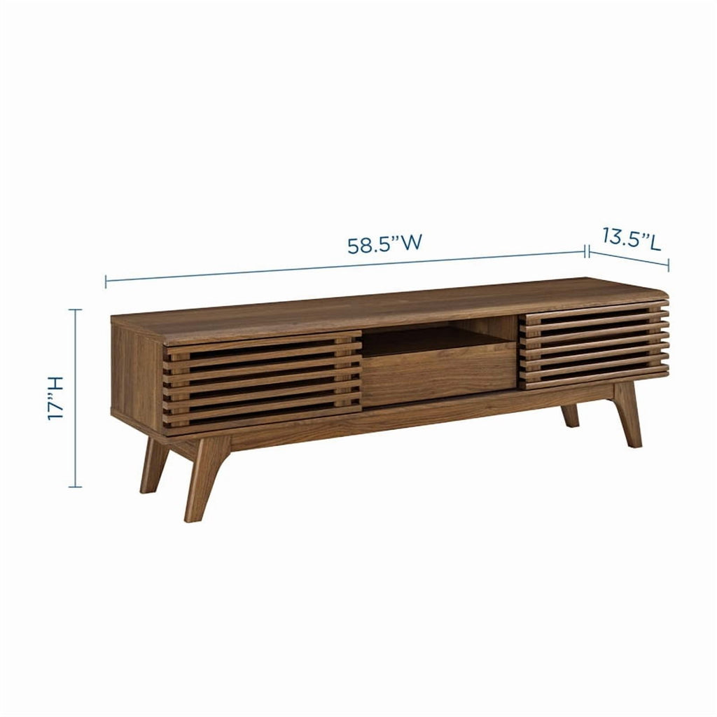 Render 59" TV Stand in Walnut