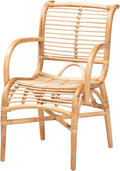 Seminyak Modern Bohemian Natural Rattan Accent Chair