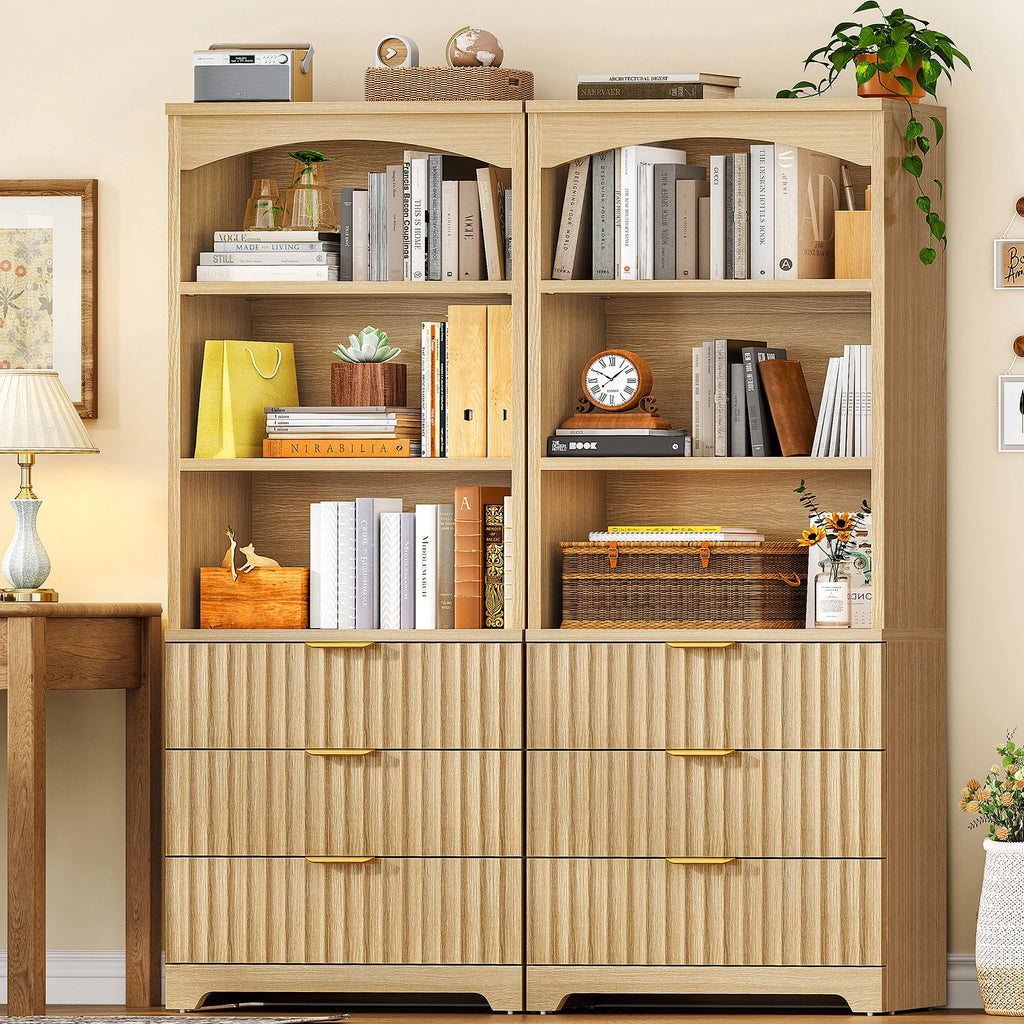 Tall Bookshelf, Bookshelves and Bookcases with Drawers