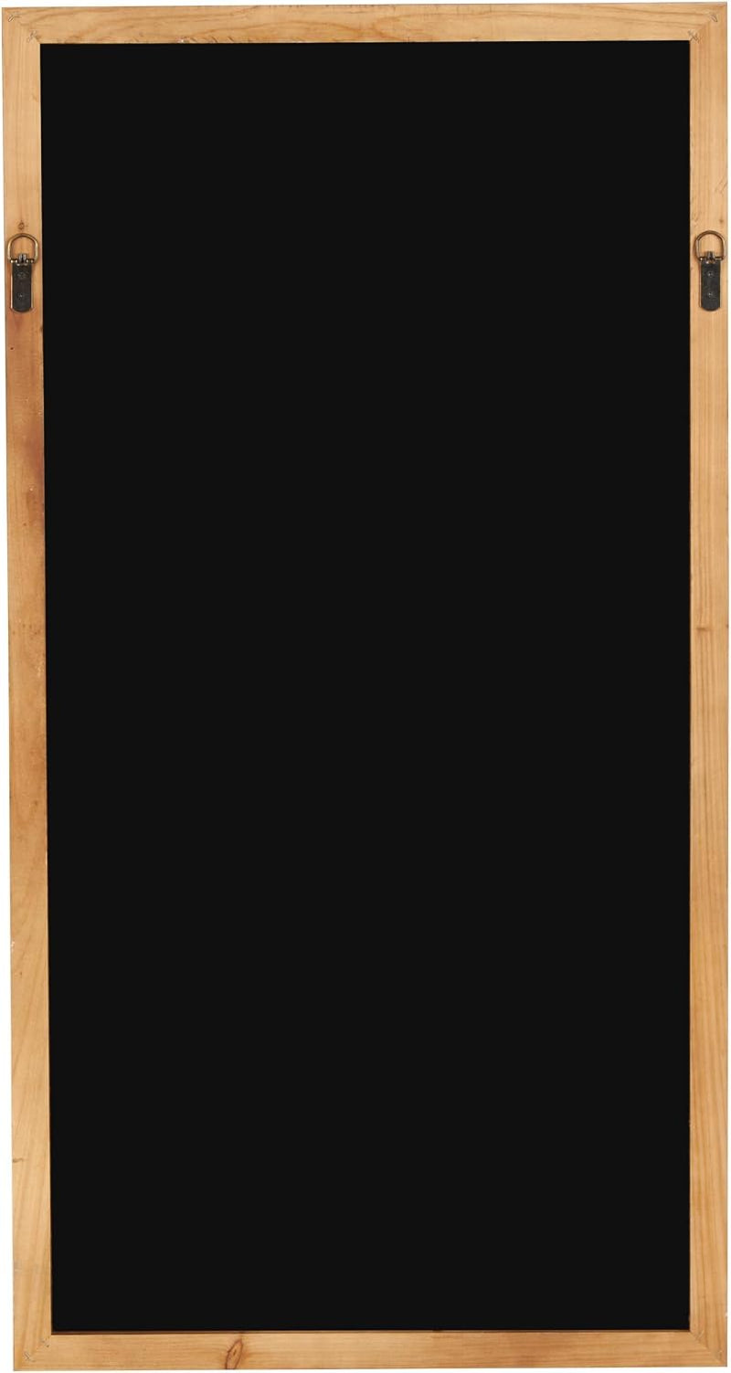 Deco 79 Rattan Room Wall Mirror Entryway Mirror with Oval Center, Wall Mounted Mirror 22" X 1" X 42", Brown