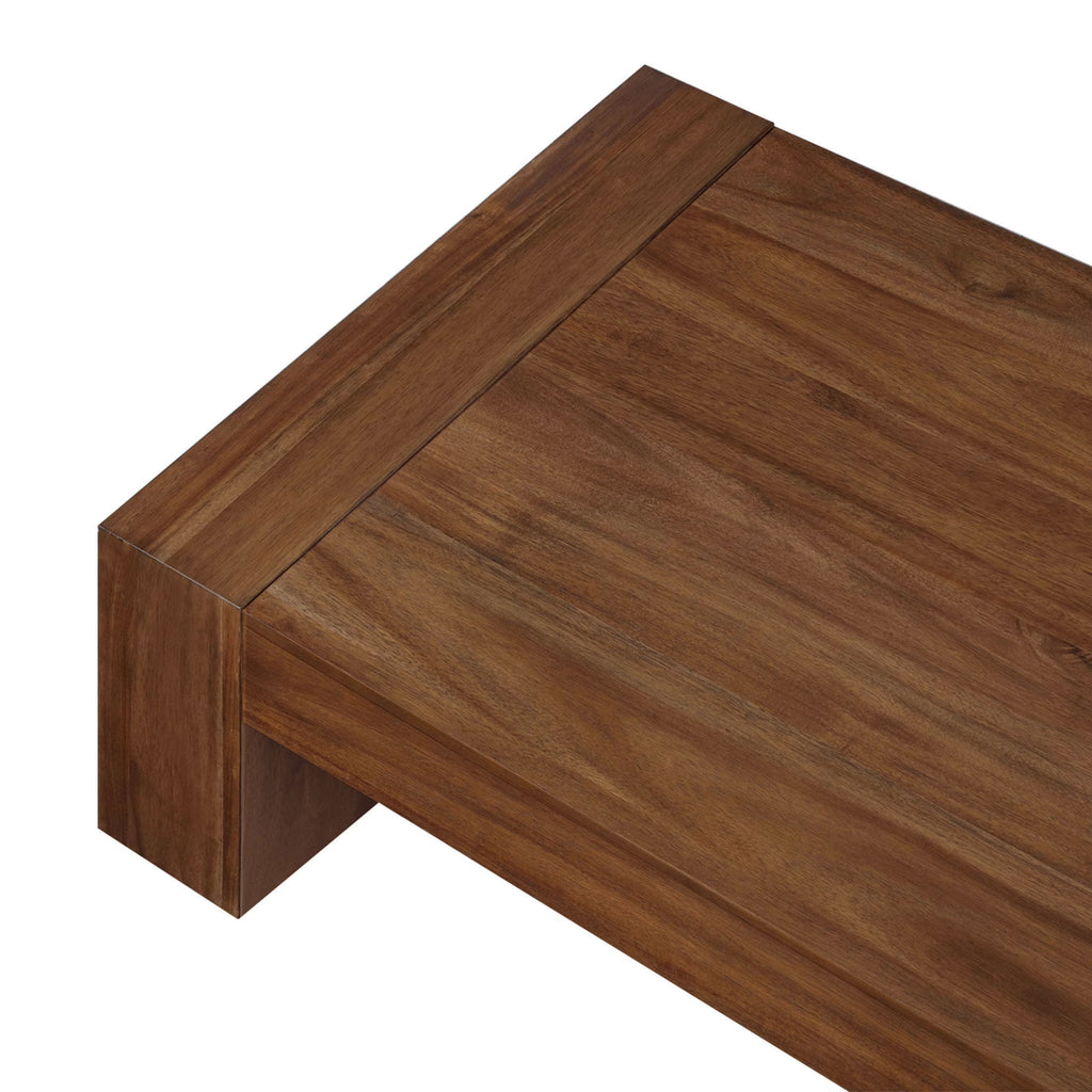 Ezra Oversized Coffee Table, Walnut