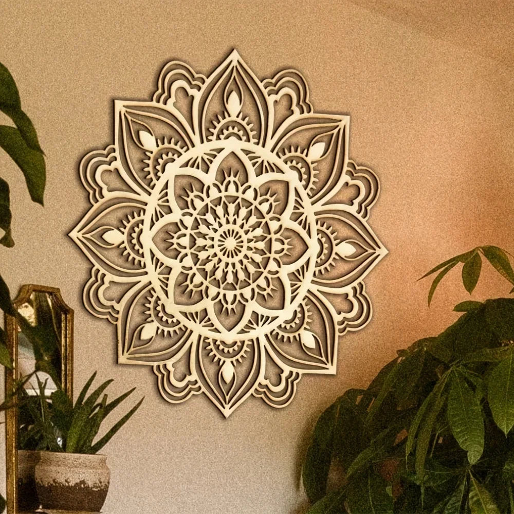 Moroccan mandala metal wall art