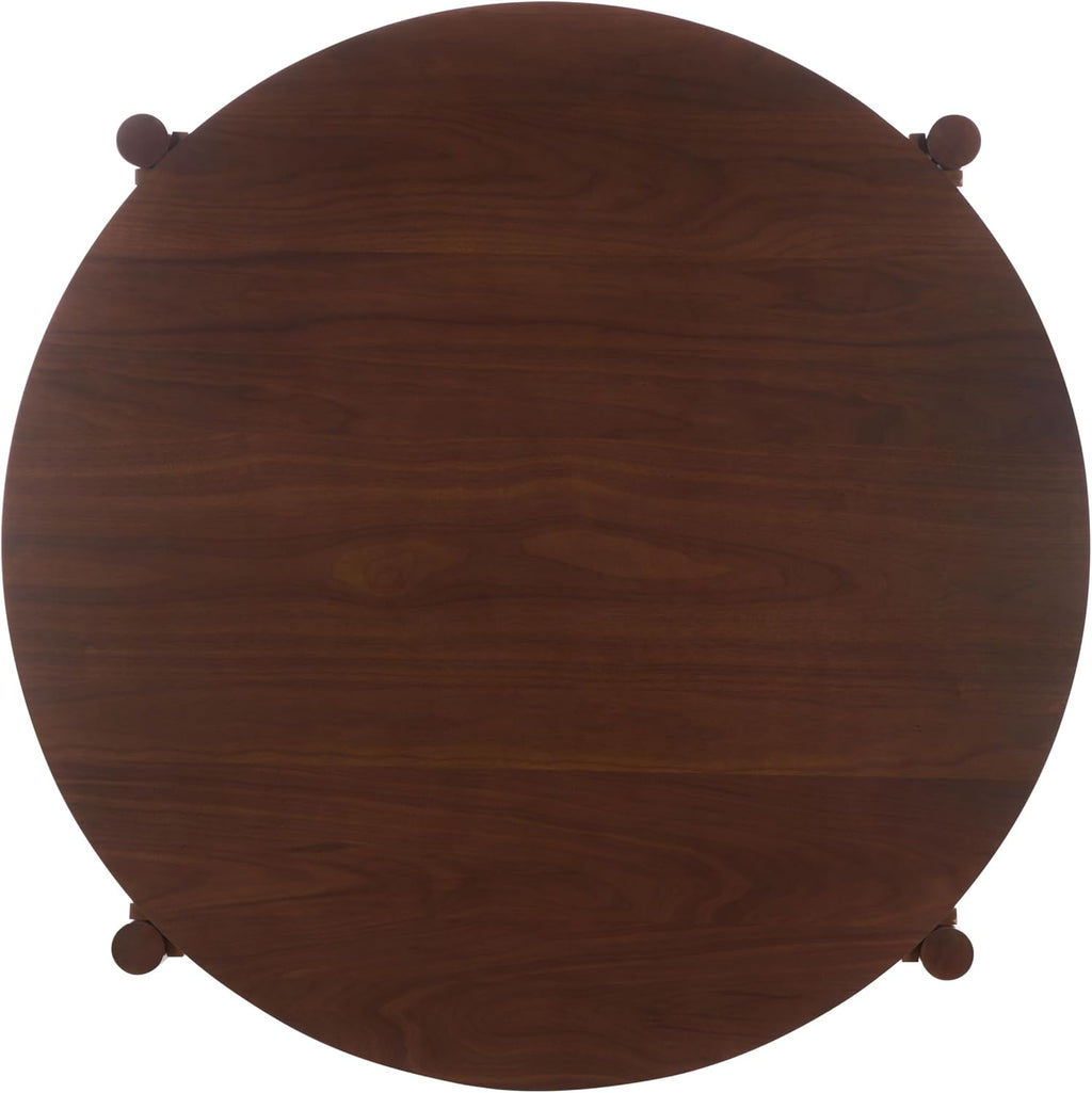 Walnut round dining table