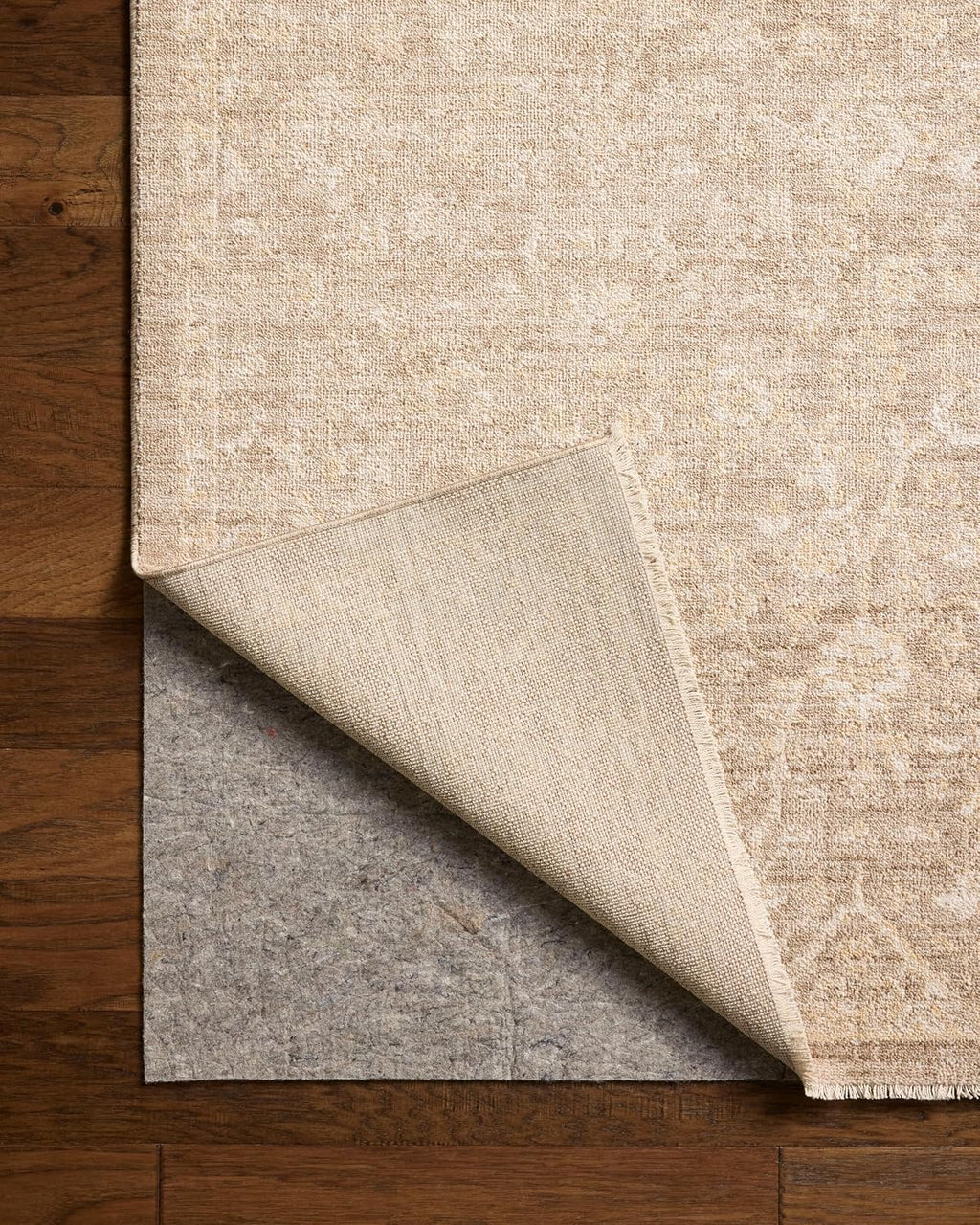Loloi Chris Loves Julia Palma Bark/Natural 5'-3" X 7'-6" Area Rug | PLM-01 Approx. 5X7 Brown Living Room Dining Room Bedroom, Vintage Inspired, Contemporary, Traditional, Timeless, Area Rug