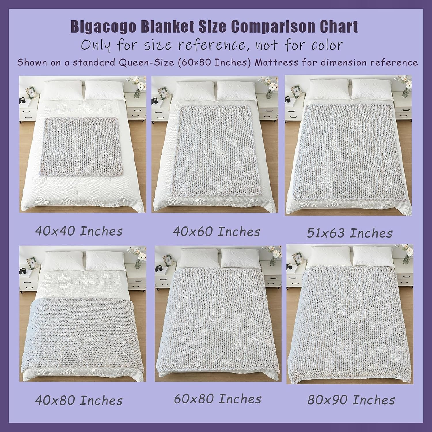 Chunky Knit Throw Blanket for Couch, 80X90 Inches, Pure White | Hand Knit with Jumbo Chenille, Soft Breathable Cable Knit for Sofa Bed Living Room, Machine Washable, Gift for Mom Friend