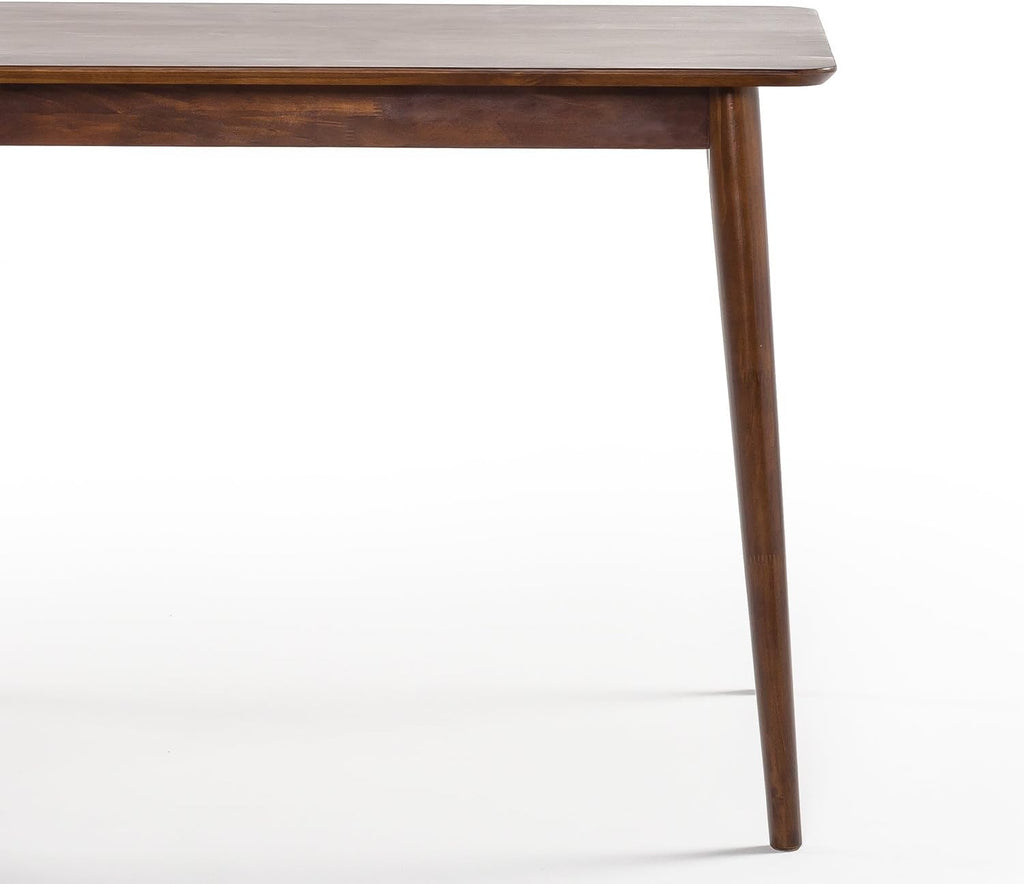 Espresso solid wood dining table