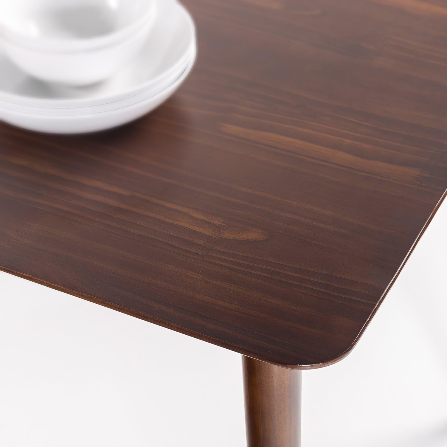 Espresso solid wood dining table