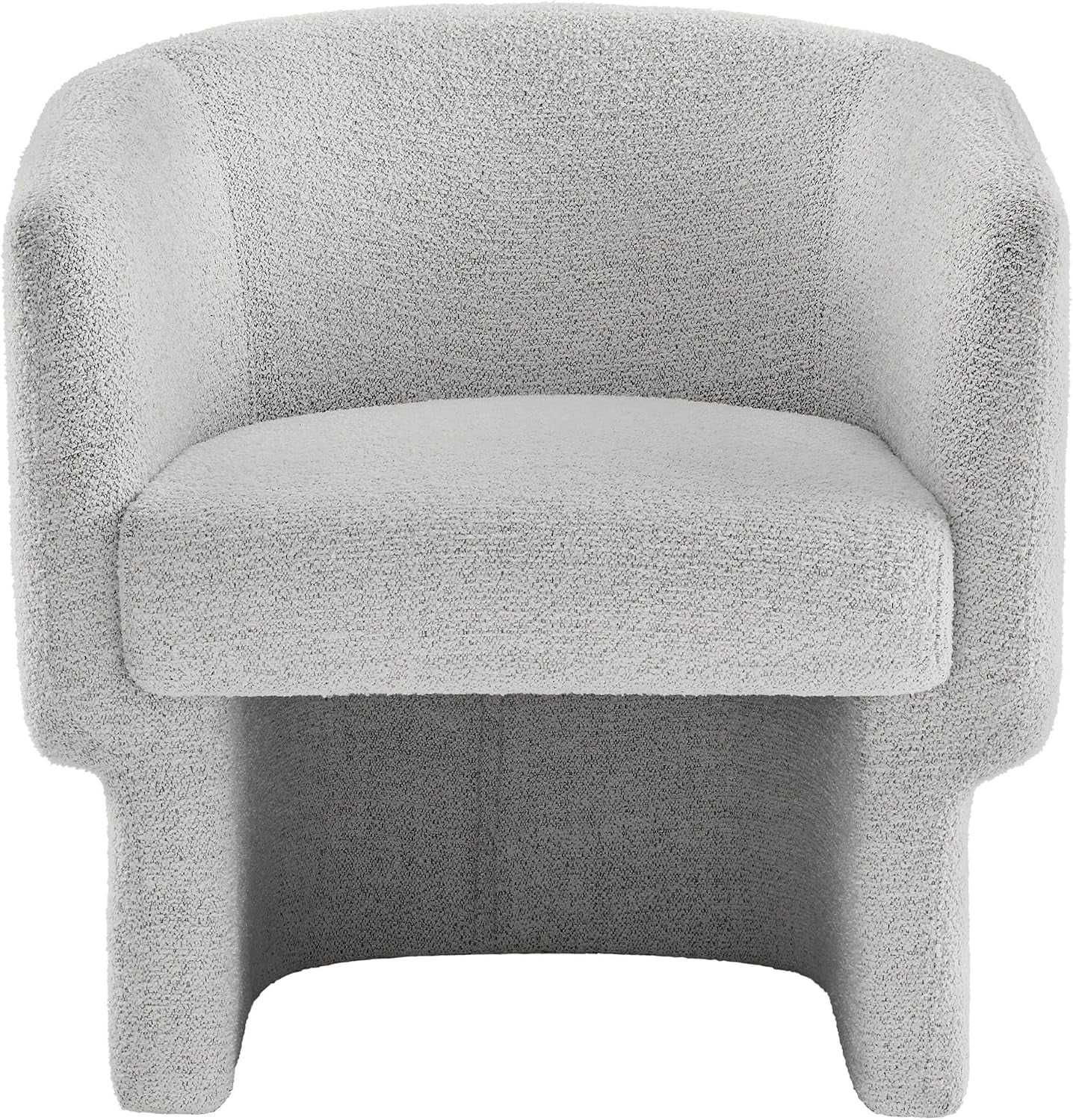 Muse Comfy Barrel Accent Chair in Newsprint