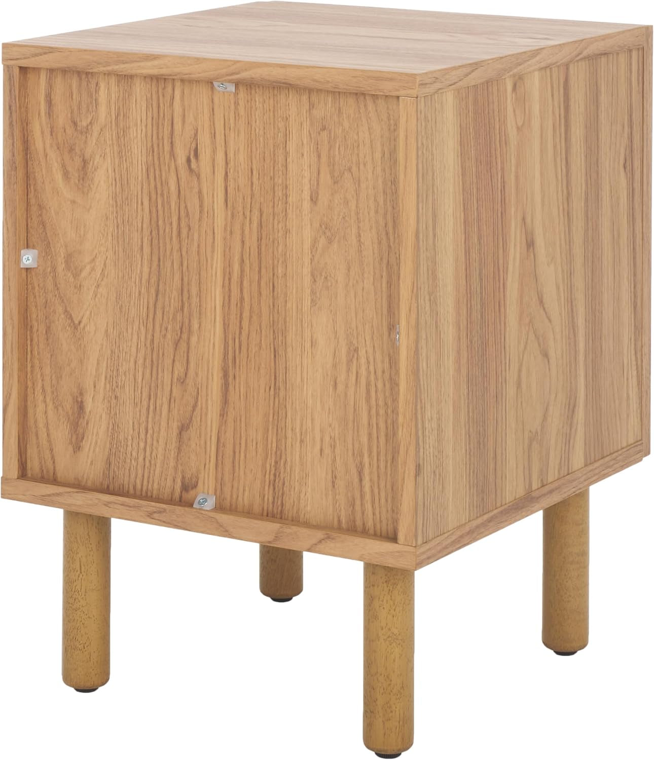 SAFAVIEH Home Collection Ophelia Oak/Natural 1-Door Nightstand Bedside Accent Table