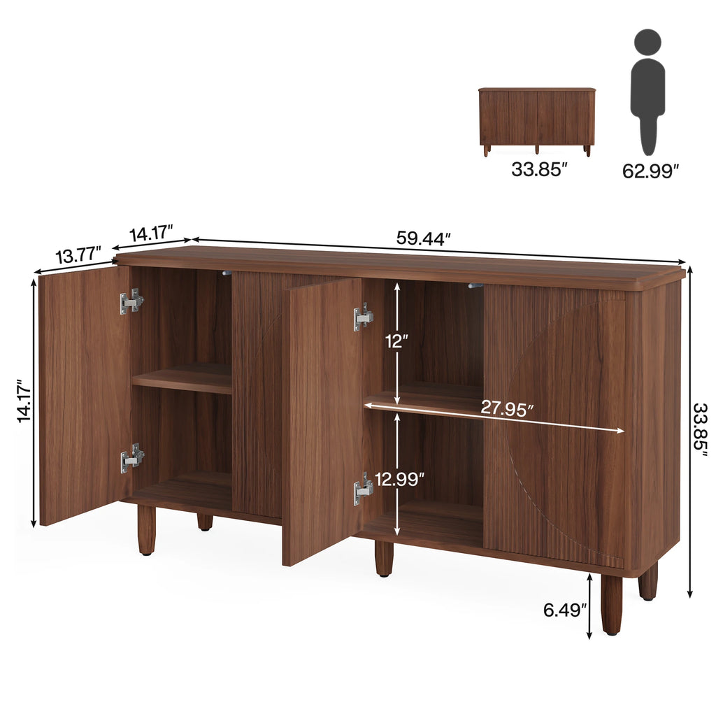 Modern buffet sideboard cabinet with doors