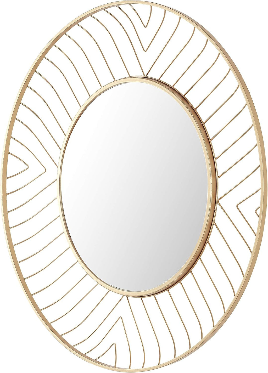 Safavieh 32.9-Inch round Fonna Wall Mirror, Gold