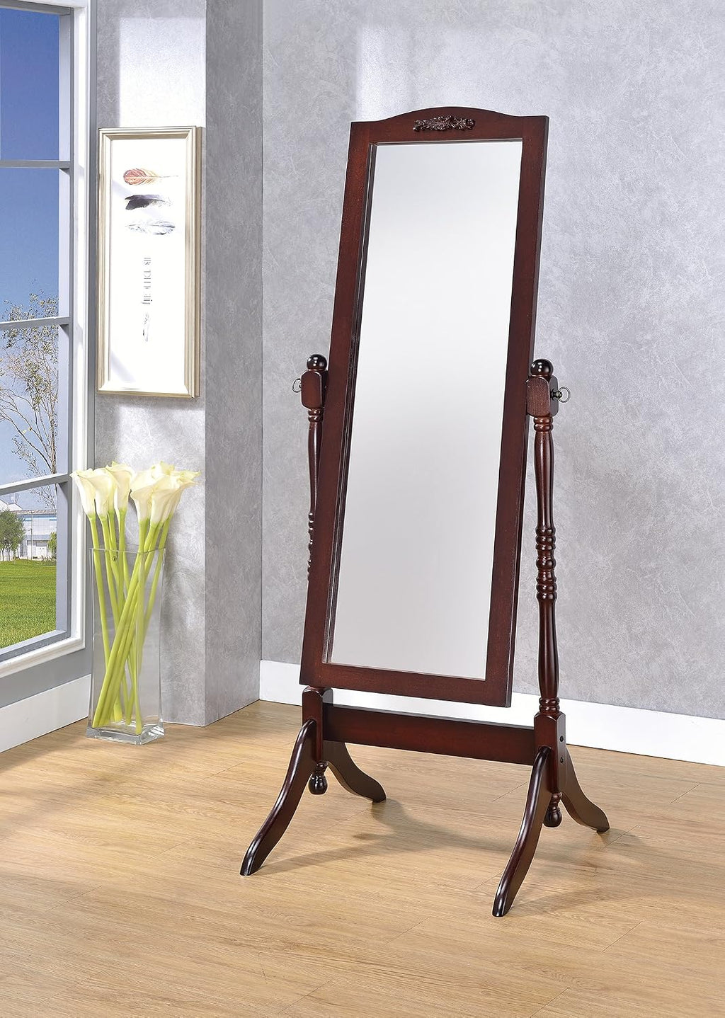 Victoria Cheval Mirror, Walnut