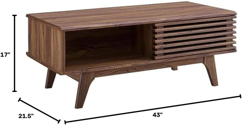 EEI-4724-WAL Render Coffee Table, Walnut