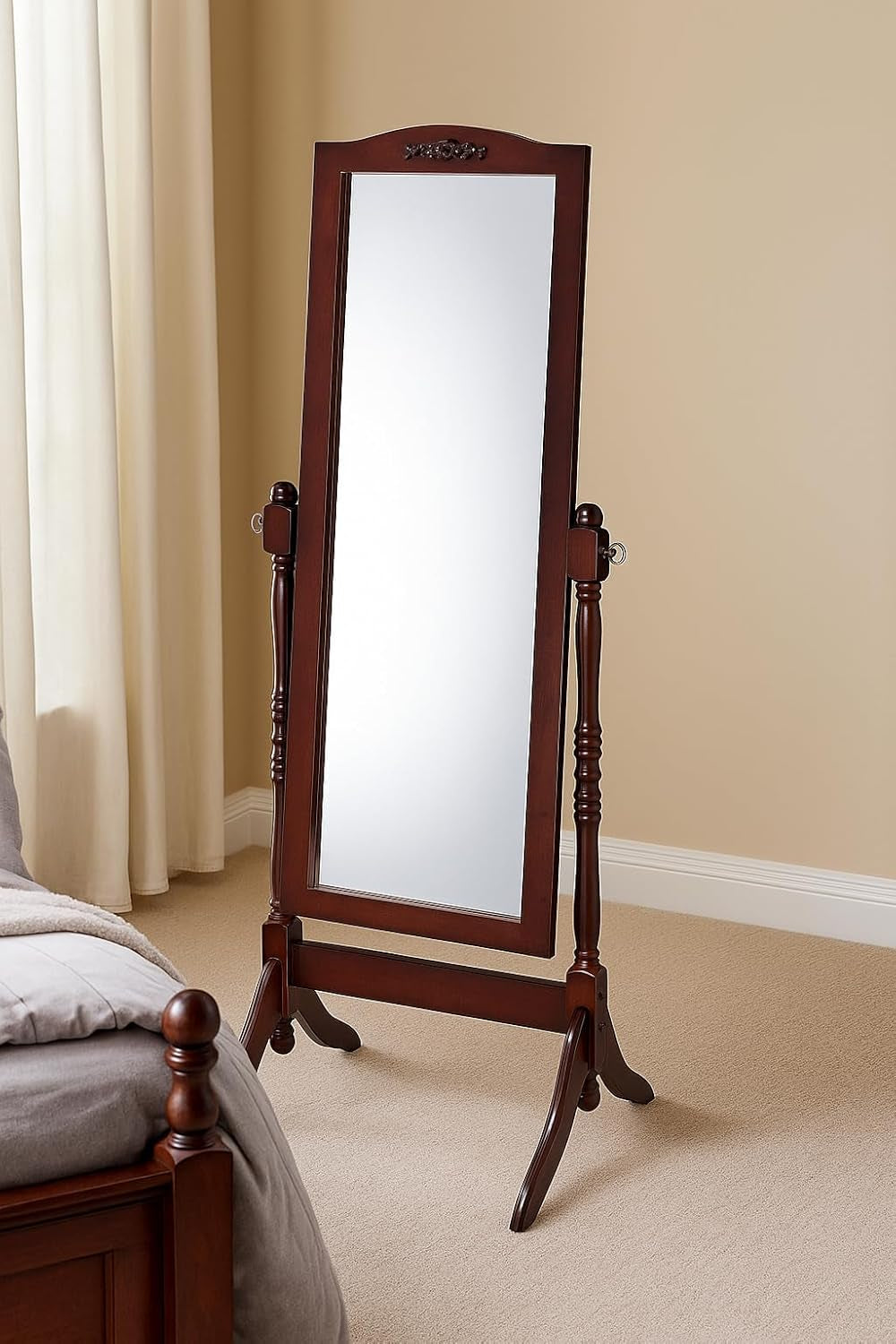 Victoria Cheval Mirror, Walnut