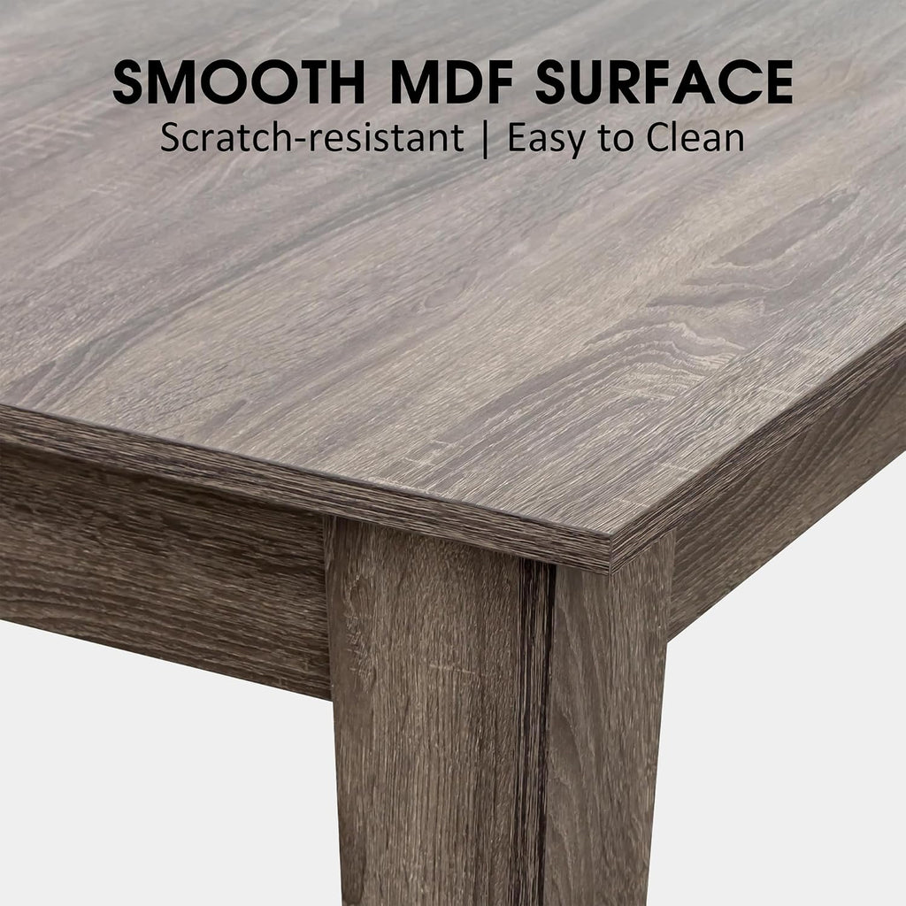 71''- 106'' Extendable Dining Room Table, Expandable Dining Table, Modern Large Table, for 6-10 Person, Dark Oak