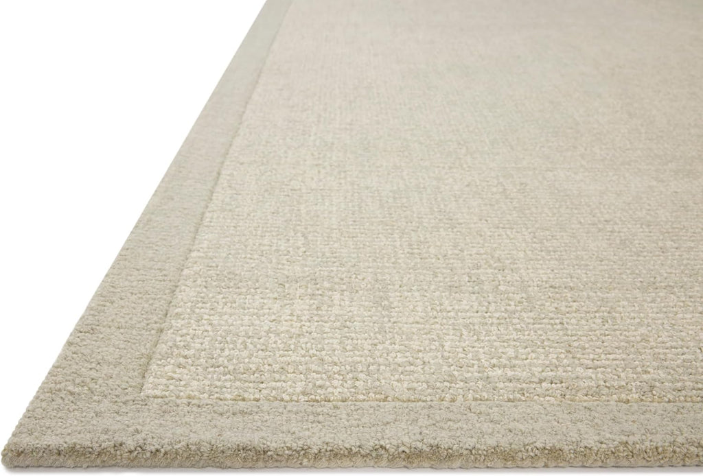 Loloi Magnolia Home Henley Ivory/Silver 5'-0" X 7'-6" Area Rug | Magnolia Home by Joanna Gaines HNY-01 Approx. 5X8 Ivory / White Living Room Dining Room Bedroom, Contemporary, Area Rug