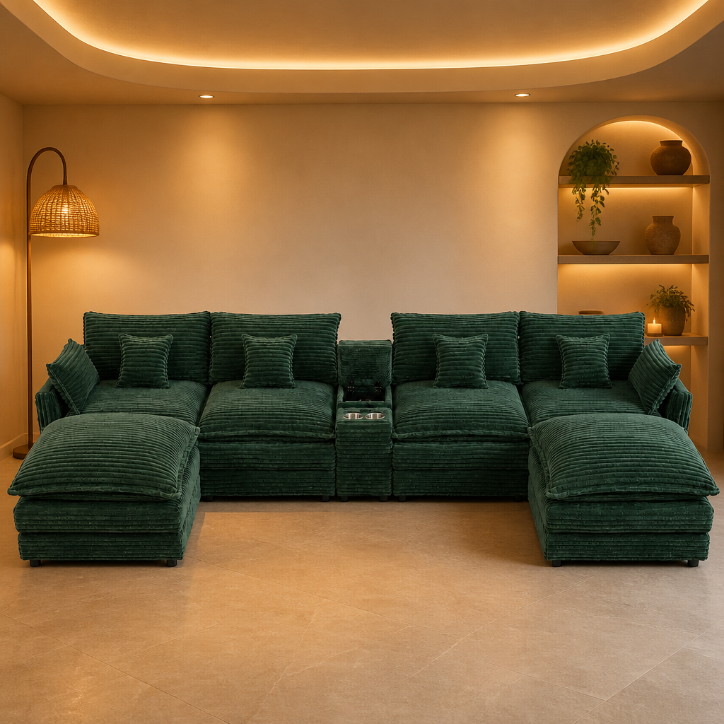U-Shaped Sofa lifestyle image 1