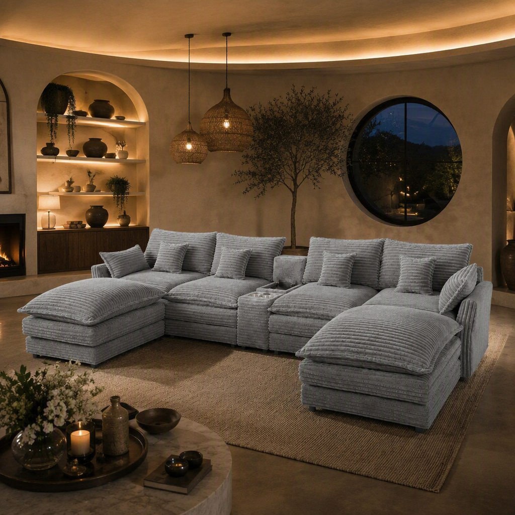 U-Shaped Sofa lifestyle image 2