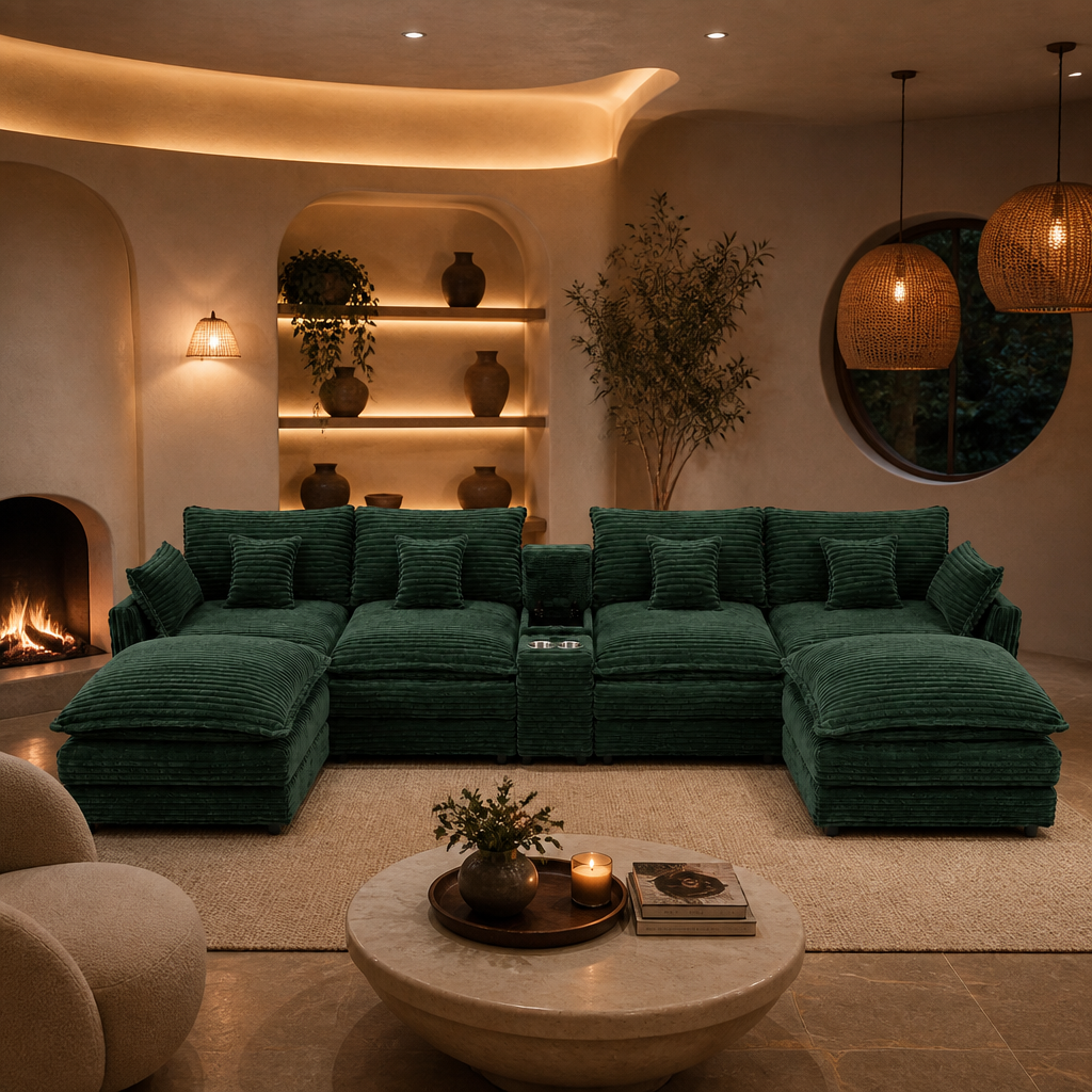 U-Shaped Sofa lifestyle image 6