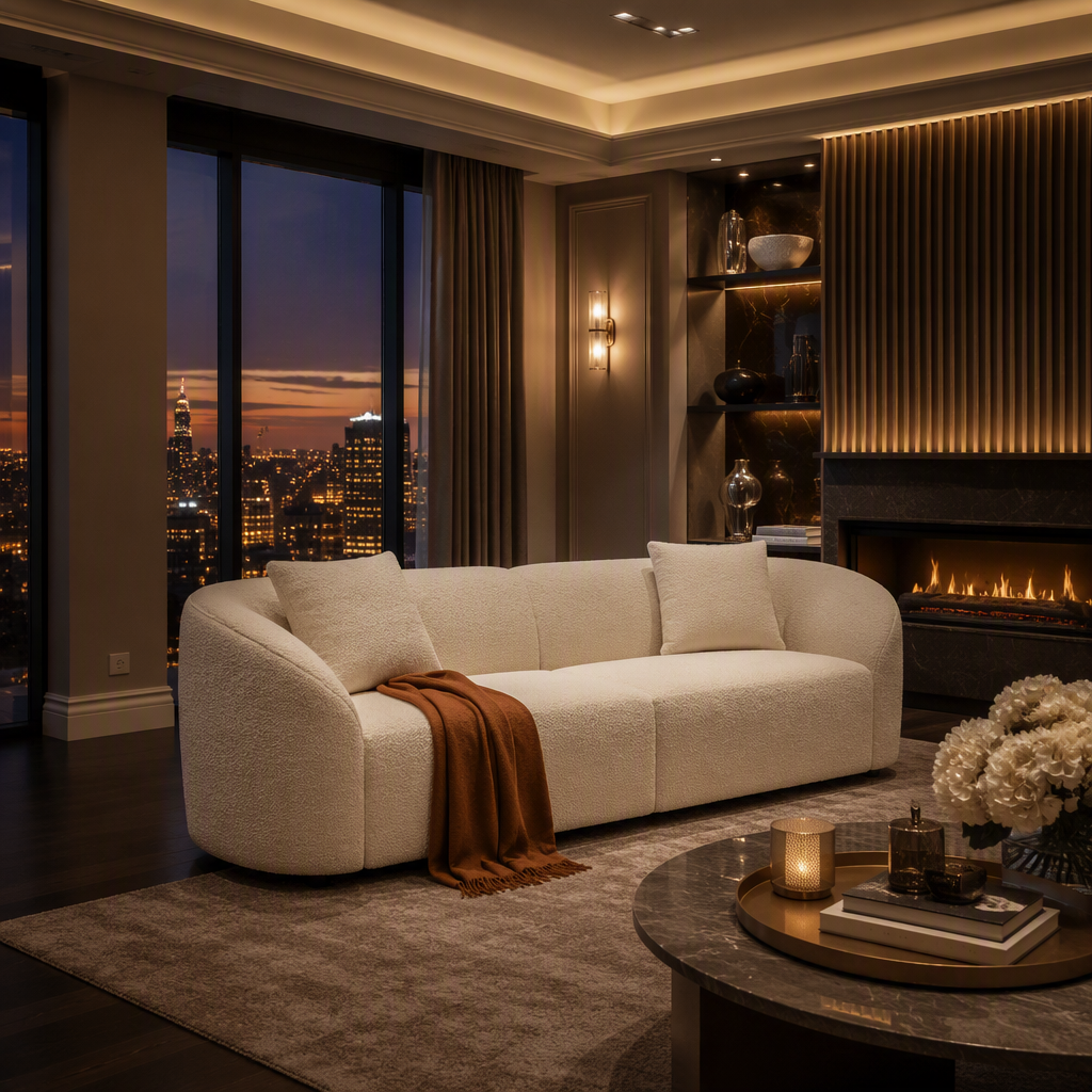 Sabbo Boucle Sofa lifestyle view 6
