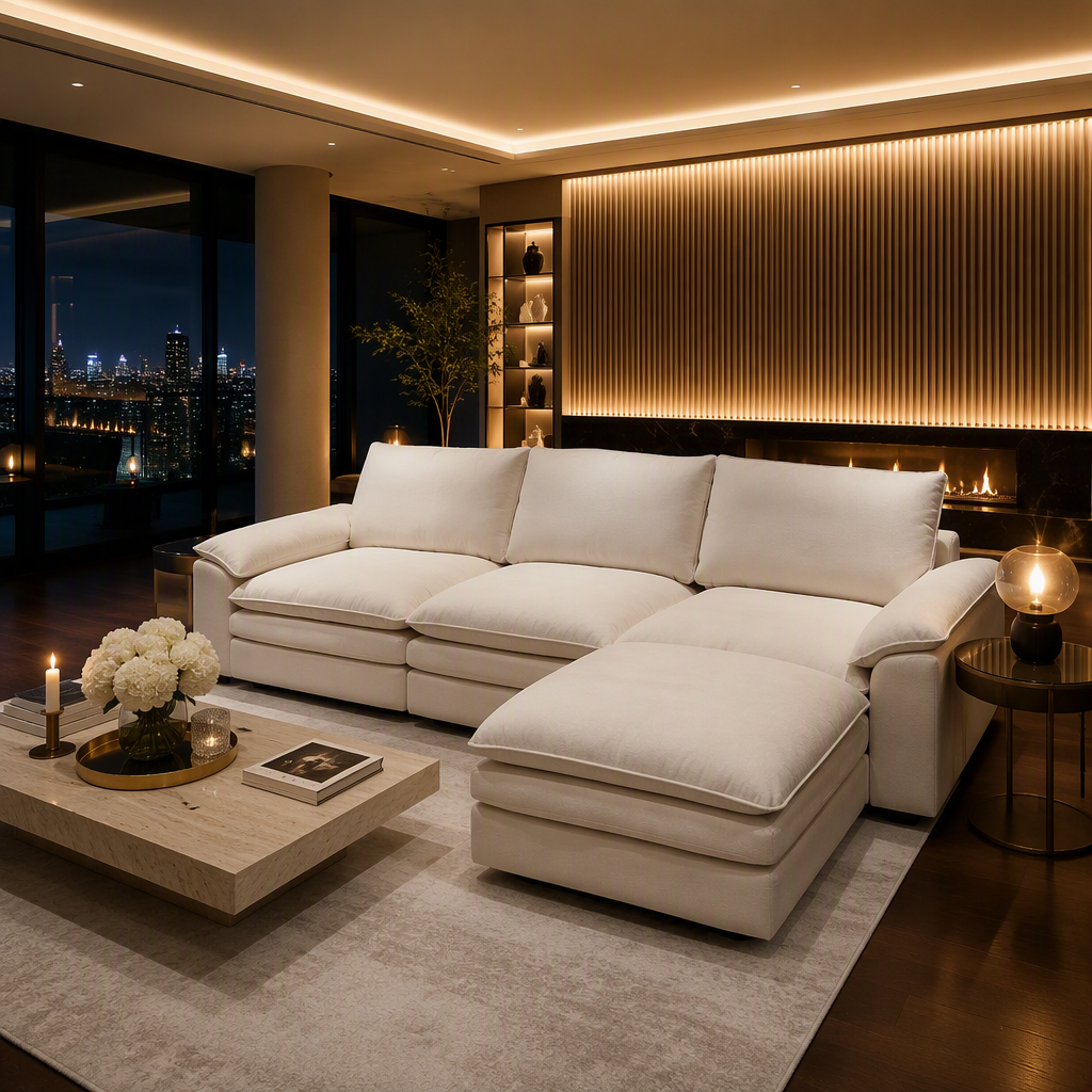 Summer Fabric Sofa lifestyle view 2